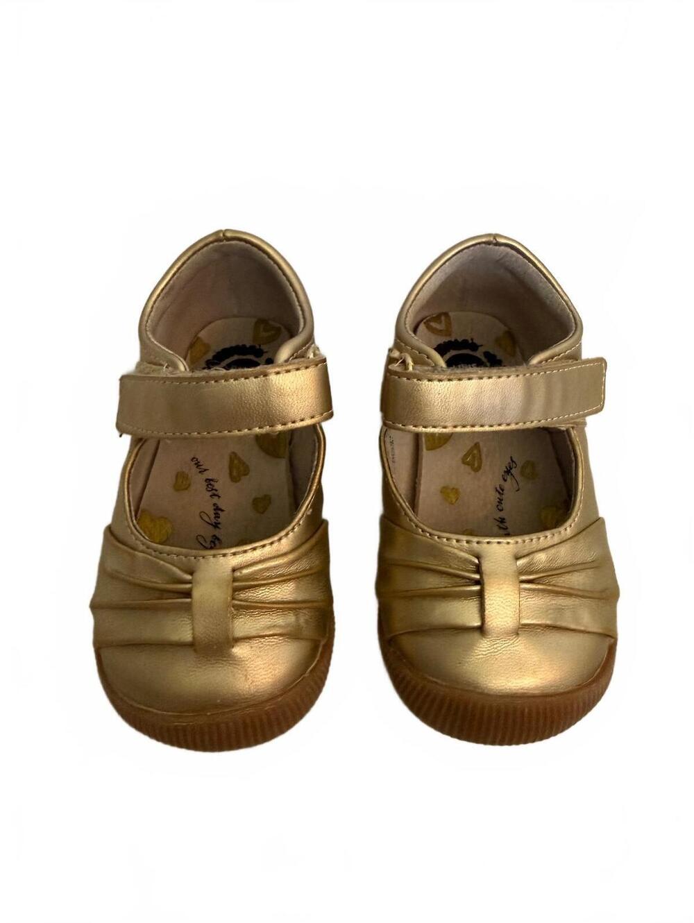 Livie & Luca Gold Toddler Mary Jane Shoes Size 4M Metallic Gold Baby Girl Shoes